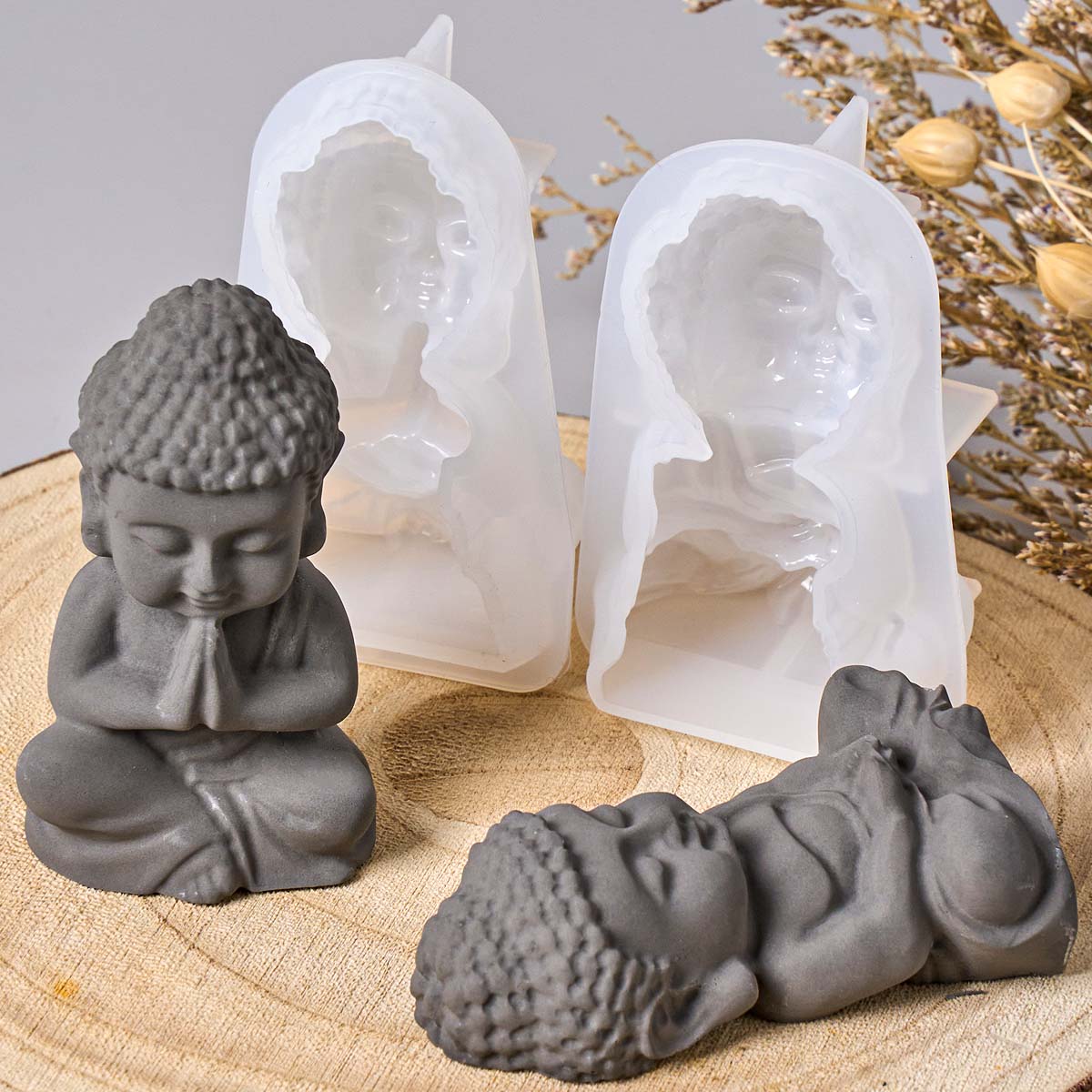 3D-форма для свечей в виде Буд – обзор и цена Soap Making Process