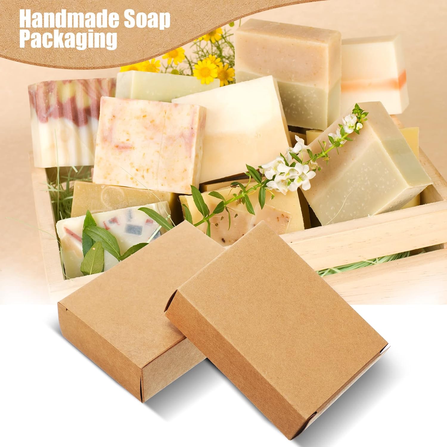 100 шт. крафтовых коробок для  – обзор и цена Soap Making In School