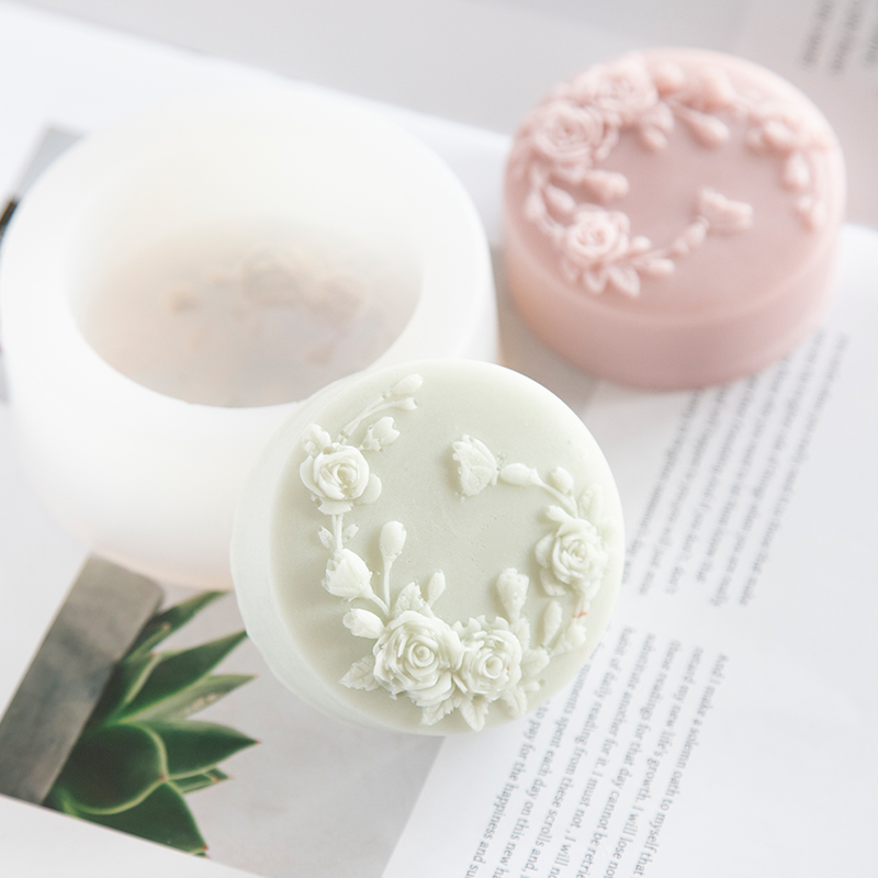 Круглая форма с цветком розы,  – обзор и цена Soap Making Guide For Beginners